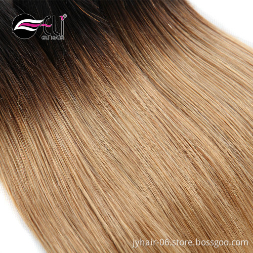 27# blond Wholesale Price Ombre Color 1b27 Peruvian Straight Hair In China